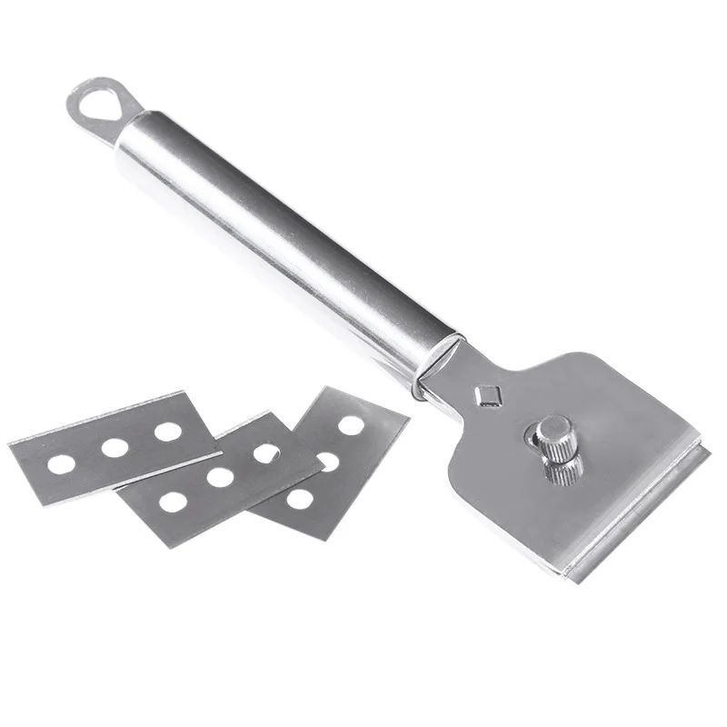 Stainless Steel Ceramic Glass Oven Stove Burner Cleaner Cleaning Scraper Suitable for Induction and Plain | Дом и сад