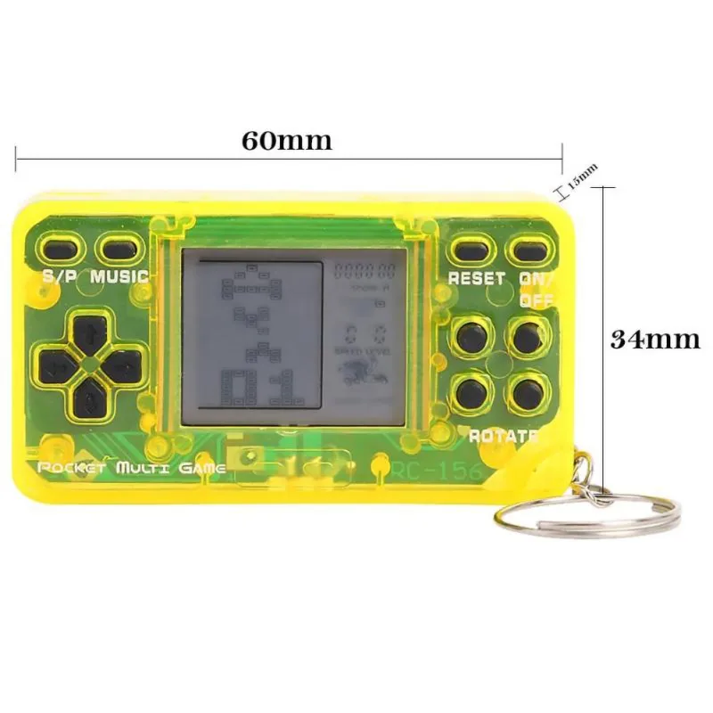 Новая игра из ПВХ оболочки имеет встроенные классические игры, такие как "Боевой город" и "тетрис". Портативные мини портативные игровые консоли