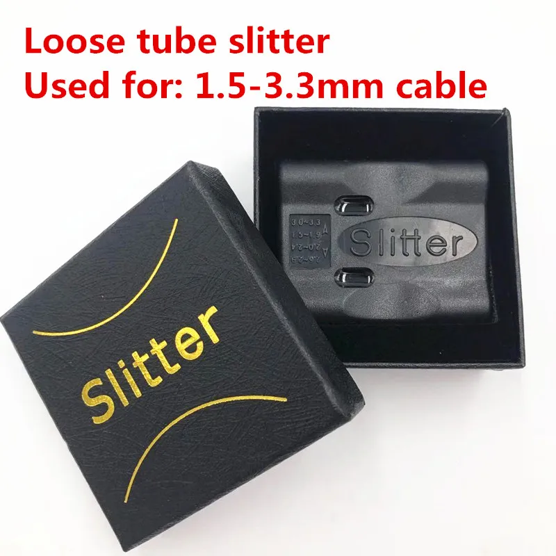 FTTH Fiber Optic Loose Tube Cable Slitter Longitudinal Cable Jacket Stripper slitters Cable Cluster Cutter Jacket Mid Span fiber cluster loose tube cable jacket sheath slitter fiber optic tool longitudinal beam tube stripper