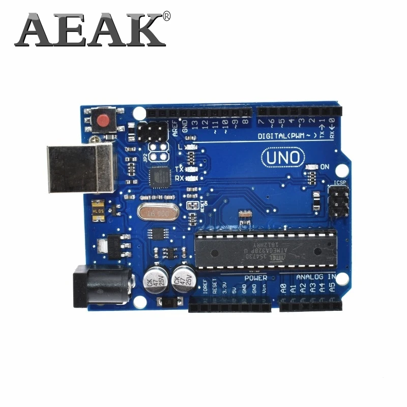 Смарт Электроника AEAK UNO R3 MEGA328P ATMEGA16U2 макетная плата без кабеля USB для arduino