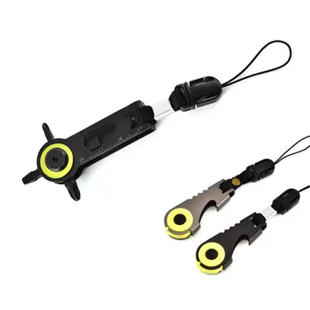

Multifunctional Anti-Lost Keychain LED Light Bottle Opener Carabiner Key Ring Outdoor Tool