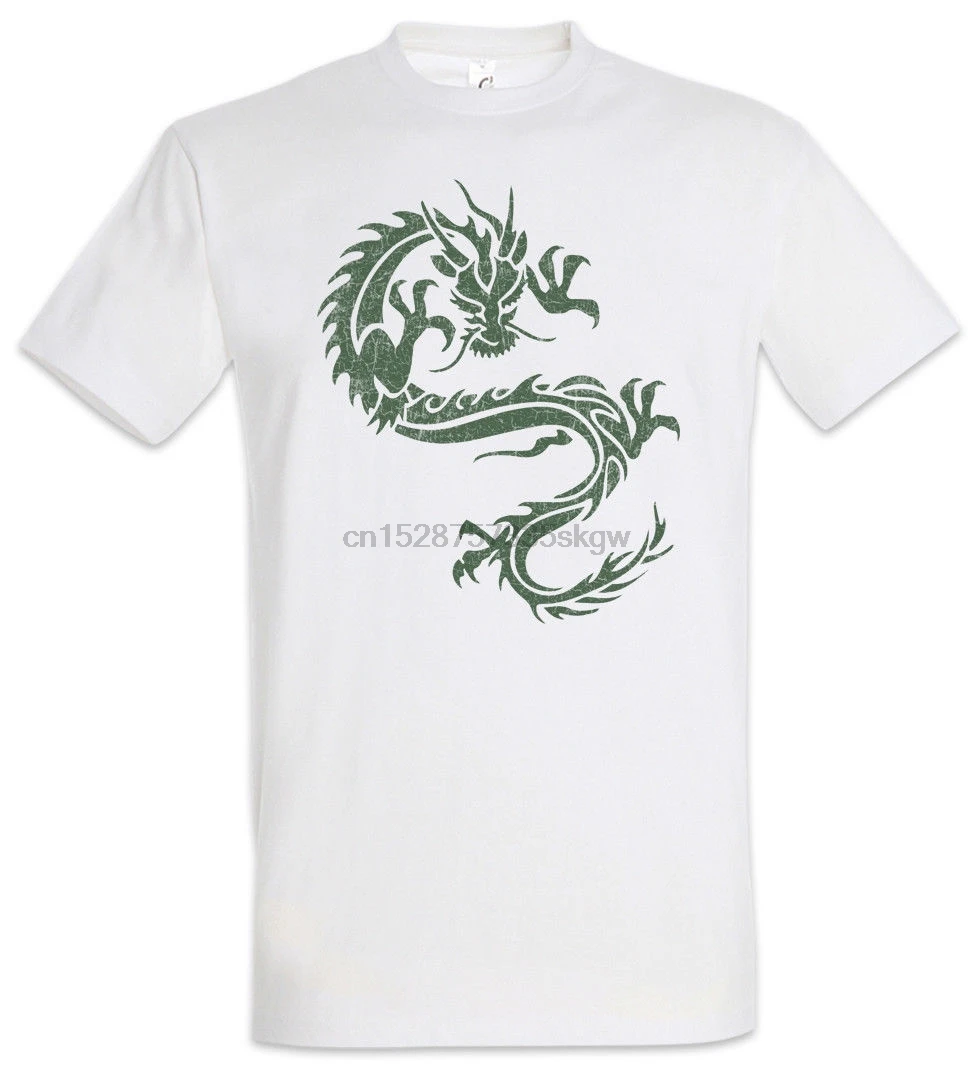 Tribal Chinese Dragon II T-Shirt China Symbol Sign Tattoo Knot | Мужская одежда