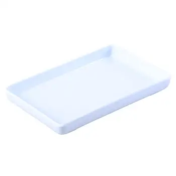

1 pc Trinket Tray Plastic Decorative White Storage Organizer Holder Plate Jewelry Dish for Bracelets Earrings Rings
