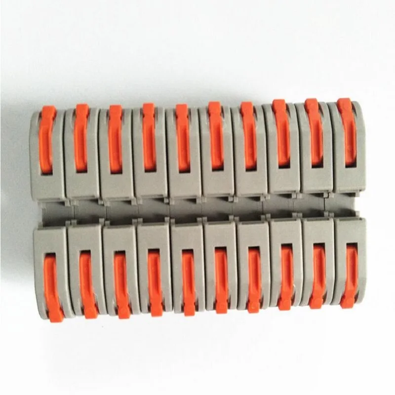 

Rail-type screw-free wire fast connection aerial docking 1 into 1 soft and hard wire universal connector high current 2 into 2