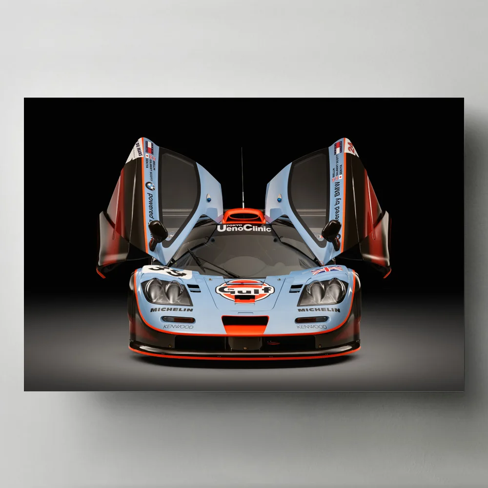 Modern Wall Art Canvas Painting Mclaren F1 Gtr Longtail 25r 1993