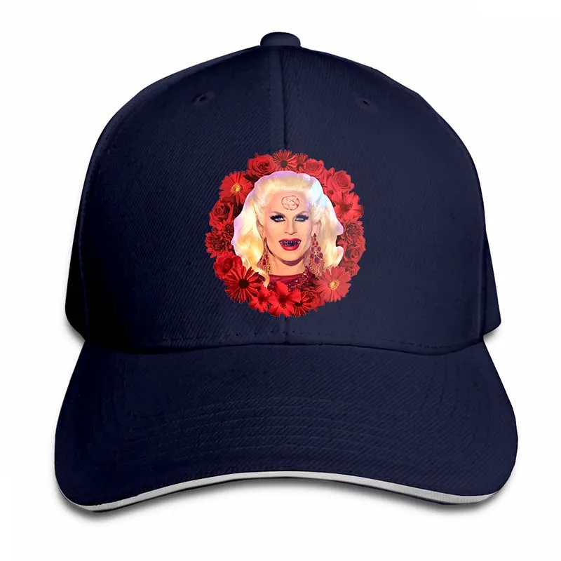 Satanic Katya Zamolodchikova с цветами-Rupauls Drag racing бейсболка для мужчин и женщин Кепка для водителя грузовика модная Регулируемая Кепка - Цвет: 2-Navy