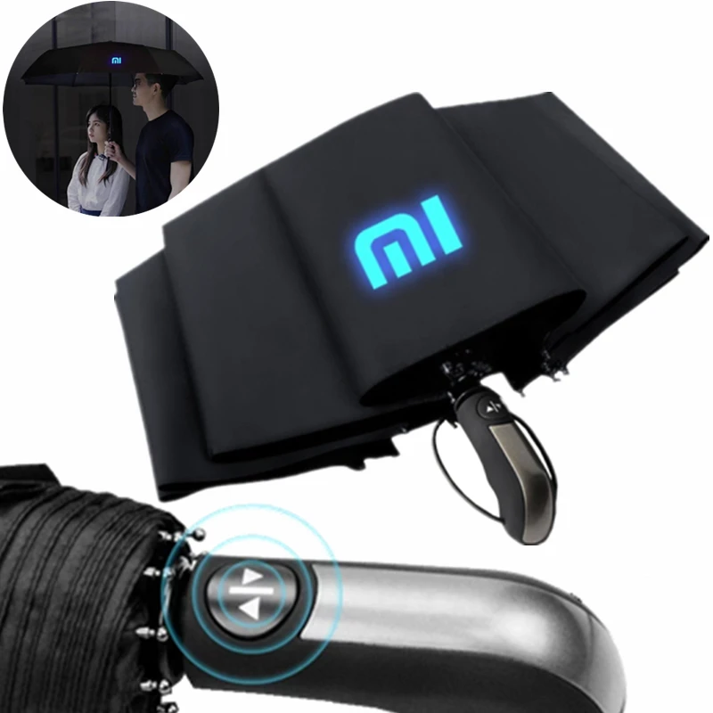 Автоматический складной зонт Xiaomi большие ветрозащитные зонтики с 10 ребрами в