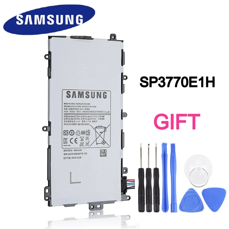 

Samsung Original Tablet Battery SP3770E1H For Samsung N5100 N5120 Galaxy Note 8.0 N5110 Authentic Replacement Batteries 4600mAh