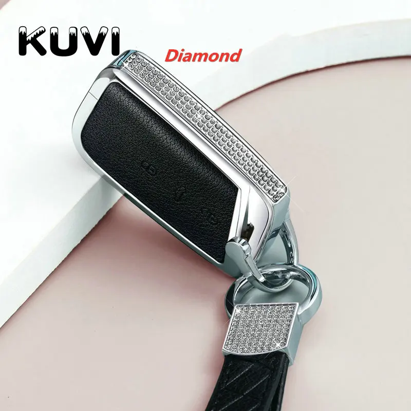 Car Key Case Cover Holder Case For Vw Volkswagen Magotan Passat B8 Skoda Superb Kodiaq A7 Car Styling AAlloy Leather - - Racext™️ - - Racext 23