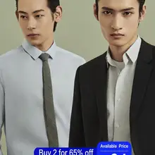 Me& City новые Брендовые мужские повседневные рубашки, мужские тонкие рубашки с длинным рукавом, мужские деловые хлопковые рубашки