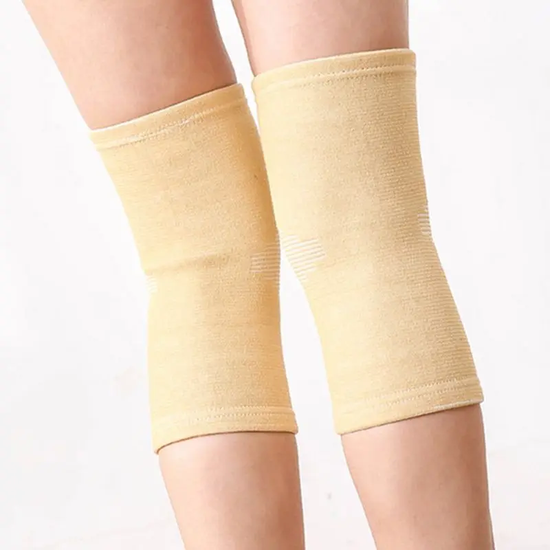 Унисекс колено поддержки рукава противоскользящие наколенники суставы рана боль восстановление бамбуковая угольная ткань Спортивные