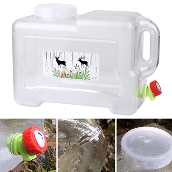 

New 12L Car Bucket PC Thickened Faucet Self-Driving Car Portable Water Container XD88