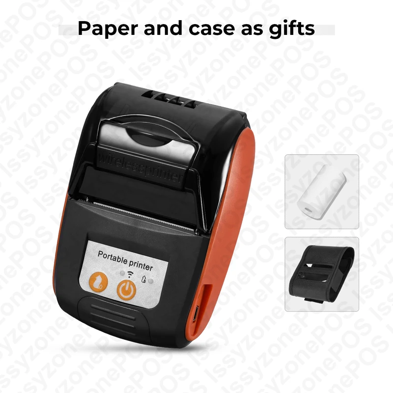 Дешево ISSYZONEPOS Android Bluetooth принтер мобильный беспроводной мини штрих код 58 мм Термальный чековый POS принтер iOS Телефон Бесплатные SDK программы