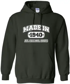 

78th Birthday Hoodie Made in 1940 Sweatshirt Mens Funny Hoodie 4XL Forest Men Women Hoodie Sweatshirt
