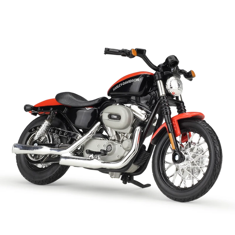 

Maisto 1/18 1:18 Scale 2007 XL 1200N Nightster Motorcycle Diecast Display Alloy Collectible Models Children Boys Kid Toys