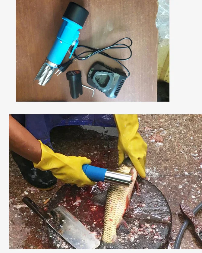 

2 Colors Electric Fish Scaler Rechargeable 12V Clean Fish Remover Cleaner Scraper For Fish Cleaning 1500ma