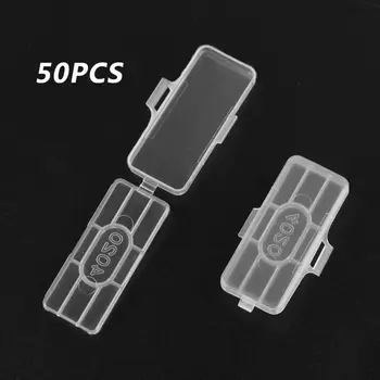 

50pcs Waterproof Transparent Cable Sign Cards Label Display Identification Box