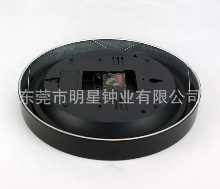 12-Inch Metal Multi-functional Home Wall Clock LCD Display Indoors And Outdoors Temperature Weather Mute Wall Clock
