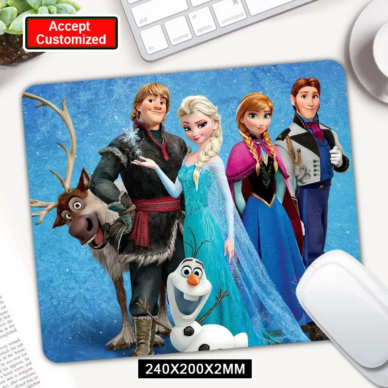 Игровой напечатанный замороженный коврик для мыши геймер компьютерный коврик для мыши игровая клавиатура Коврик для мыши - Цвет: 24x20cm
