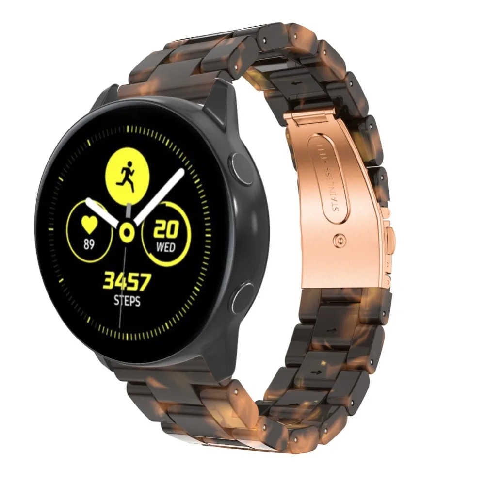 Ремешок из нержавеющей стали для samsung Galaxy Watch активные ремешки для умных часов Ремешок для huawei watch 2 для gear Sport для vivoactive3
