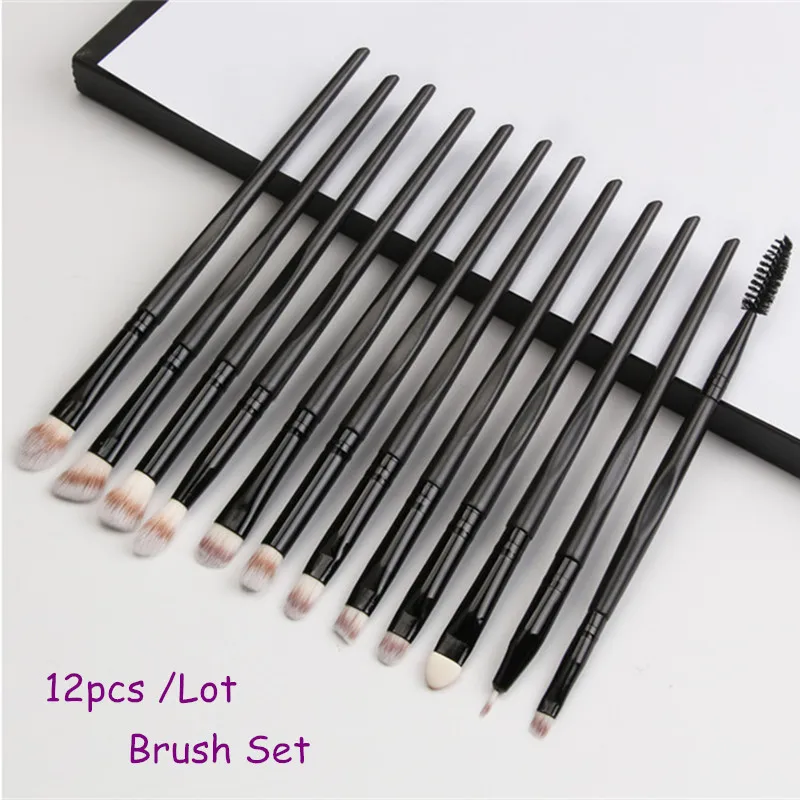 

12pcs Makeup Brushes Kit Eye Shadow Blending Eyeliner Eyelash Eyebrow Lip Make up Brushes Maquiagem Set For Makeup Tool