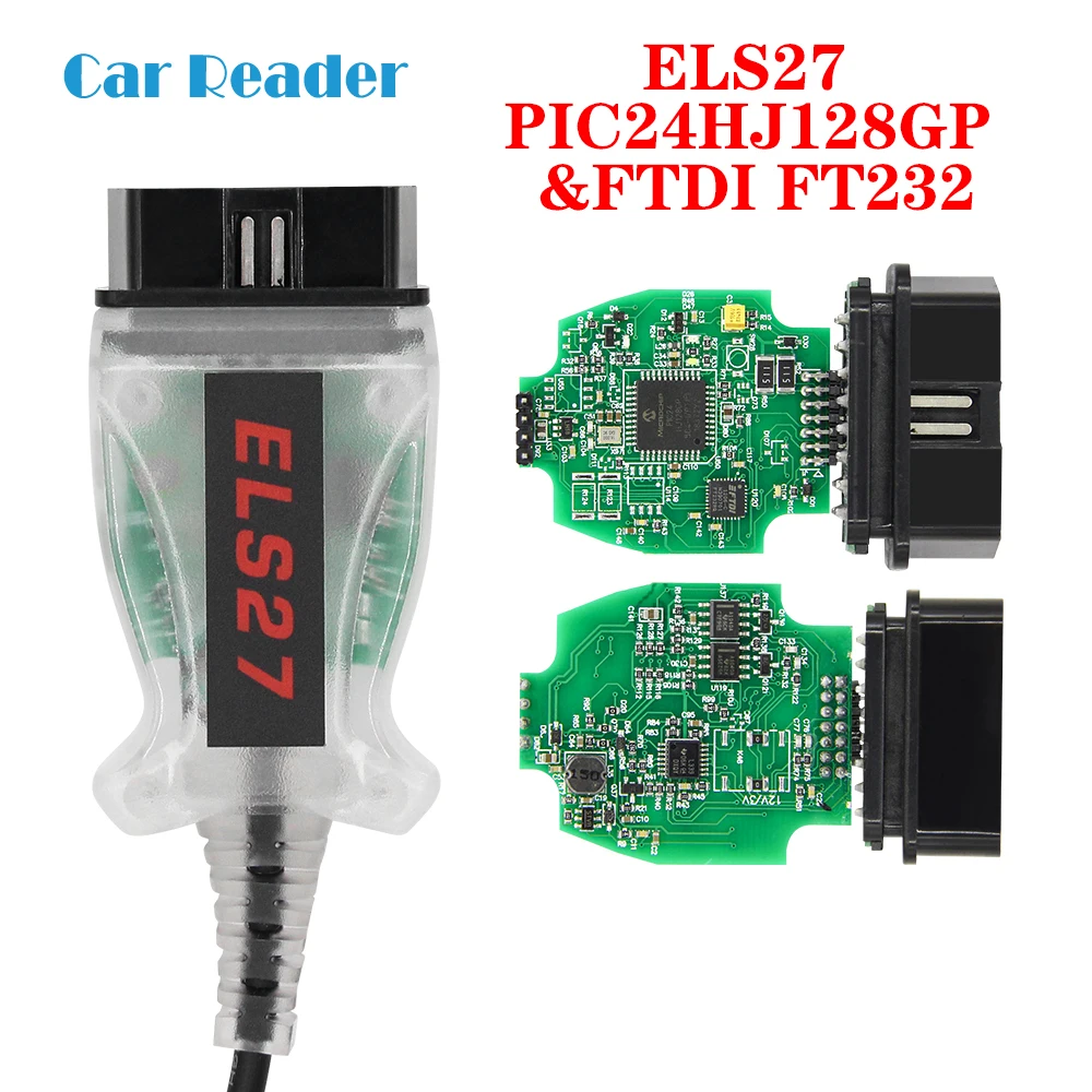 ELS27 FORScan для FORD/Mazda сканер 2.3.8 PIC24HJ128GP FTDI OBD2 Автомобильная диагностика поддержка ELM327