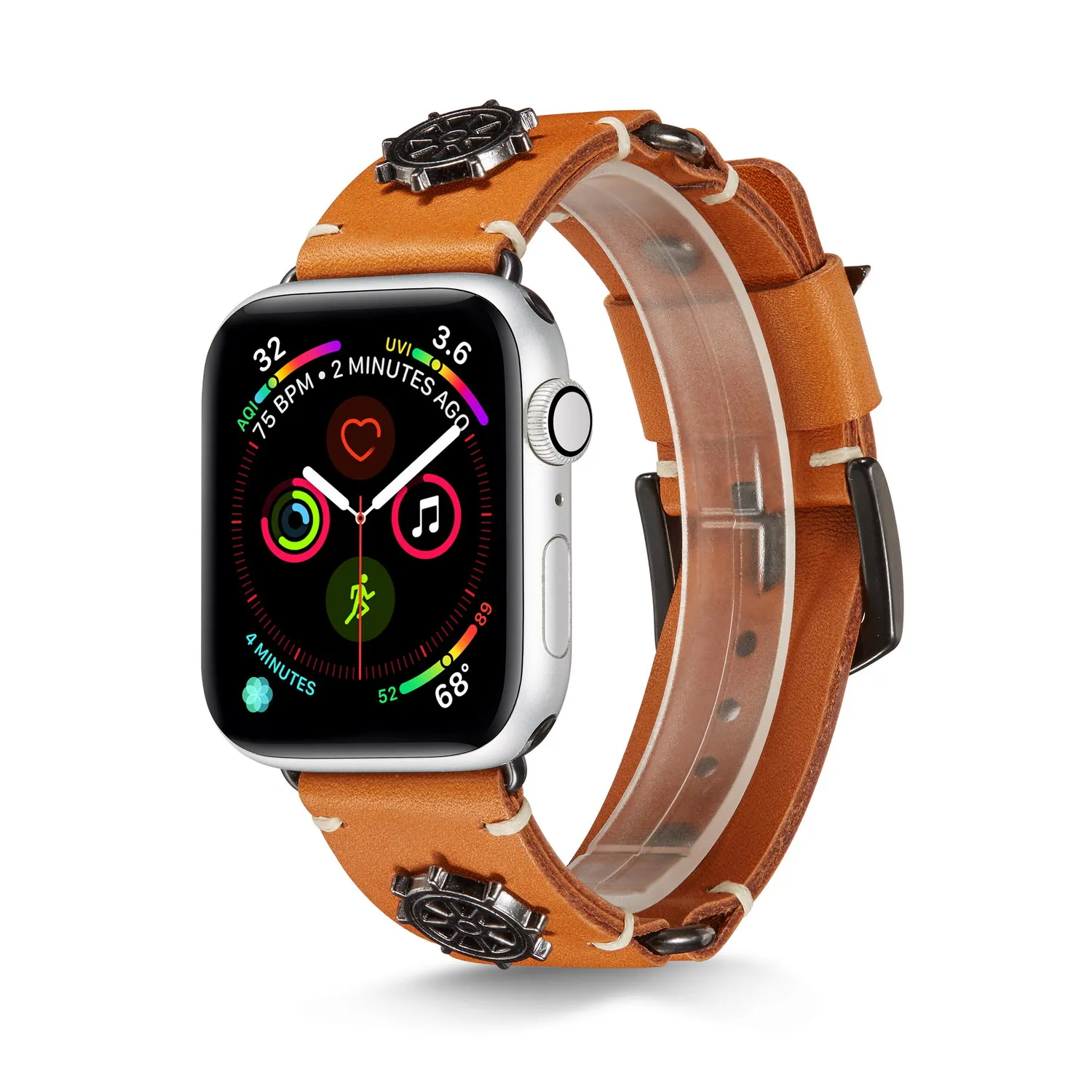 Ретро Кожаный ремешок для часов для apple watch 1 2 3 4 5 iwatch Ремешки для наручных часов 38 мм 42 мм 40 мм 44 мм