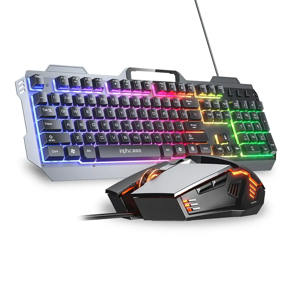 Gaming keyboard И Мышь Проводная Механическая клавиатура с подсветкой комплект геймера