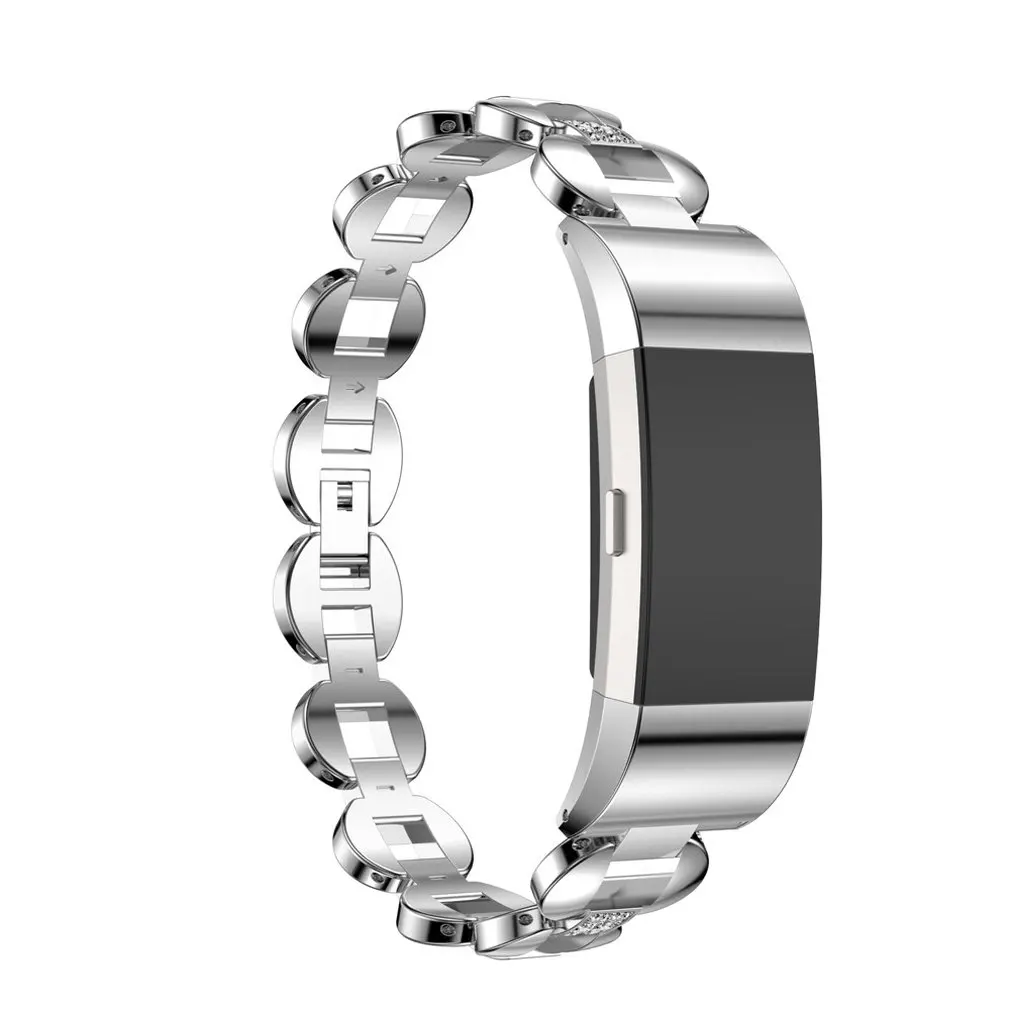 Металлический ремешок из нержавеющей стали для Fitbit Charge2, сменный ремешок Wirst для Fit Bit Charge 2, умные аксессуары