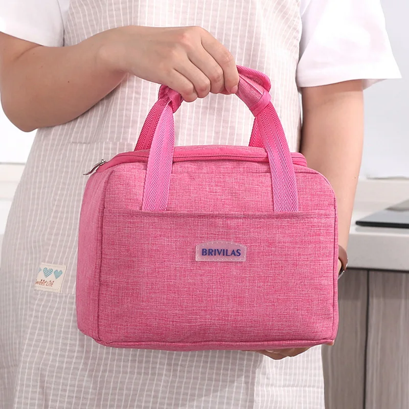 Litthing Портативный Ланч-мешок Термоизолированный Ланч-бокс большая сумка-охладитель Bento мешок ланч-контейнер школьные сумки для хранения еды