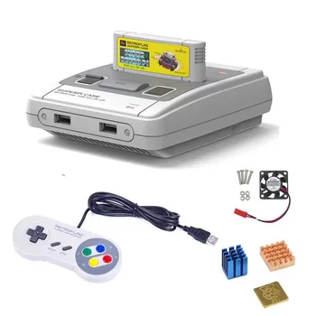 

Retroflag SUPERPi CASE-J NESPi Case with Game Controller+coolling fan+heatsink for Raspberry Pi 3B Plus (3B+)/3B