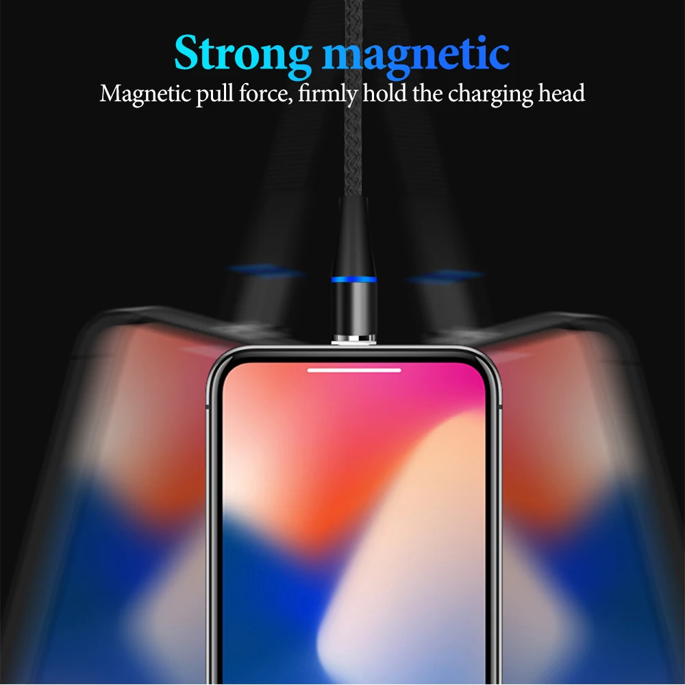 Магнитный кабель для iPhone Micro UCB type C Кабель-адаптер для быстрой зарядки 3A зарядное устройство для мобильного телефона для Xiaomi для iPhone XS Max
