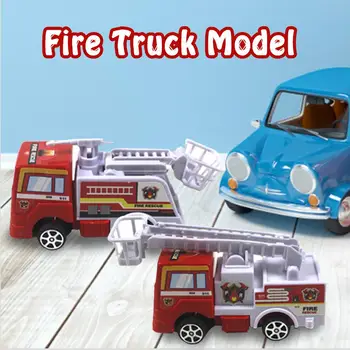 

Children's Car Toy Set Realistic Fire Truck Model ABS Plastic Durable Pull Back Car Toy With High-end Packaging New Year's Gift