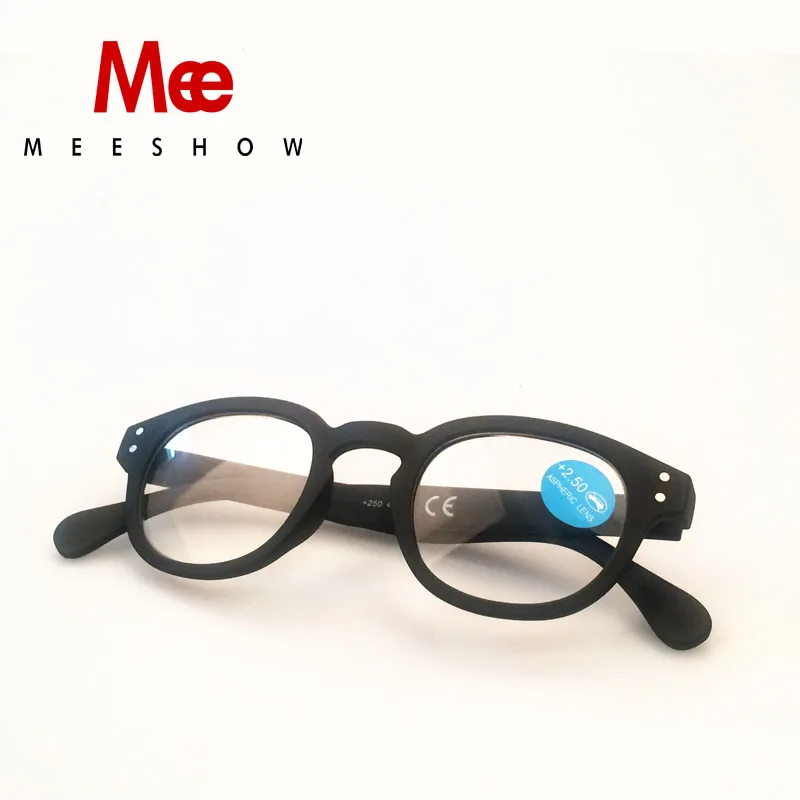Meeshow очки для чтения круглые мужские и женские глаз с диоптрией ретро Европейский