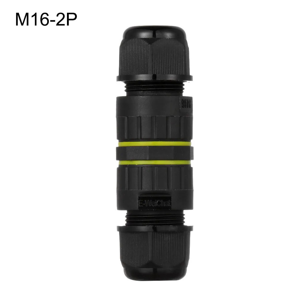 1 шт. прочный IP68 Водонепроницаемый кабельный разъем 2/3/4/5 Pin Электрический герметичный Retardant Водонепроницаемый электропроводка переменного тока распределительная коробка - Цвет: M16-2P