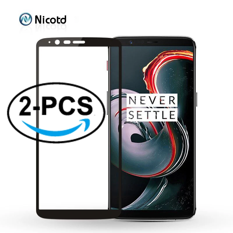 2 шт. закаленное стекло для OnePLus 6 7 Защита экрана 3 3T защитное с полным покрытием 2.5D
