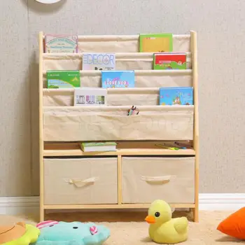 

Mothers And Children Simple Bookshelf Kindergarten Multi-purpose Shelf Baby Picture Books Landing Toys Accept Plastic