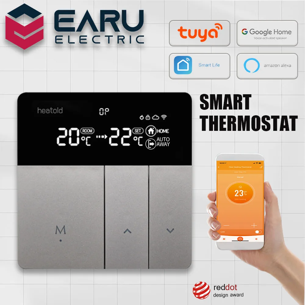 Tuya Wi-Fi терморегулятор Электрический напольного отопления воды бытовой газовый