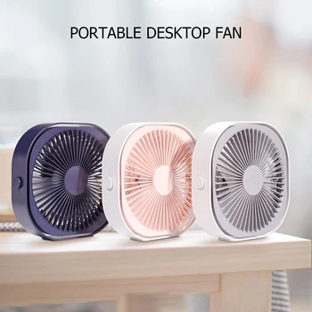 

3 Speed 2000mAh Mini USB Desktop Fan Personal Portable Cooling Fan with 360 Rotation Adjustable Angle for Office Household Trave