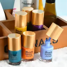 Лак для ногтей BEAUTYBIGBANG, 1 бутылка, 6 цветов, лак для ногтей, гель для тиснения ногтей, цветной лак для ногтей