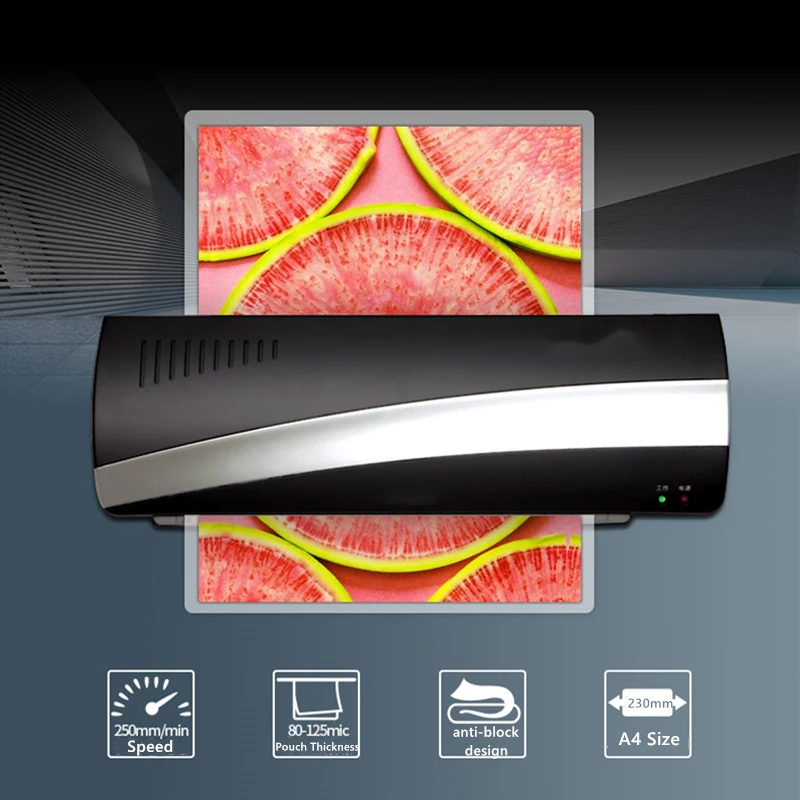 

Photo Laminating Laminator Machine for A4 Film Photo Plastificadora Paper Film Document Thermal Two Roller Quick Hot&Cold