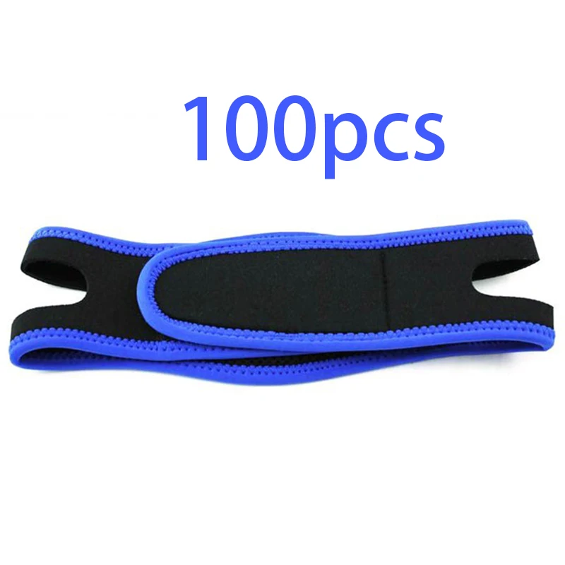 100 pcs blue Тонкая маска для лица для похудения, бандаж для ухода за кожей, форма ремня и подтяжки, уменьшенная двойная маска для лица и подбородка, осветляющая повязка для лица - Цвет: 100 pcs blue