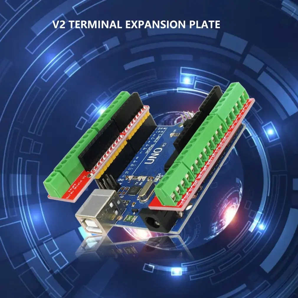 Винт Щит V2 исследование терминал плата расширения(двойная поддержка) для arduino UNO R3