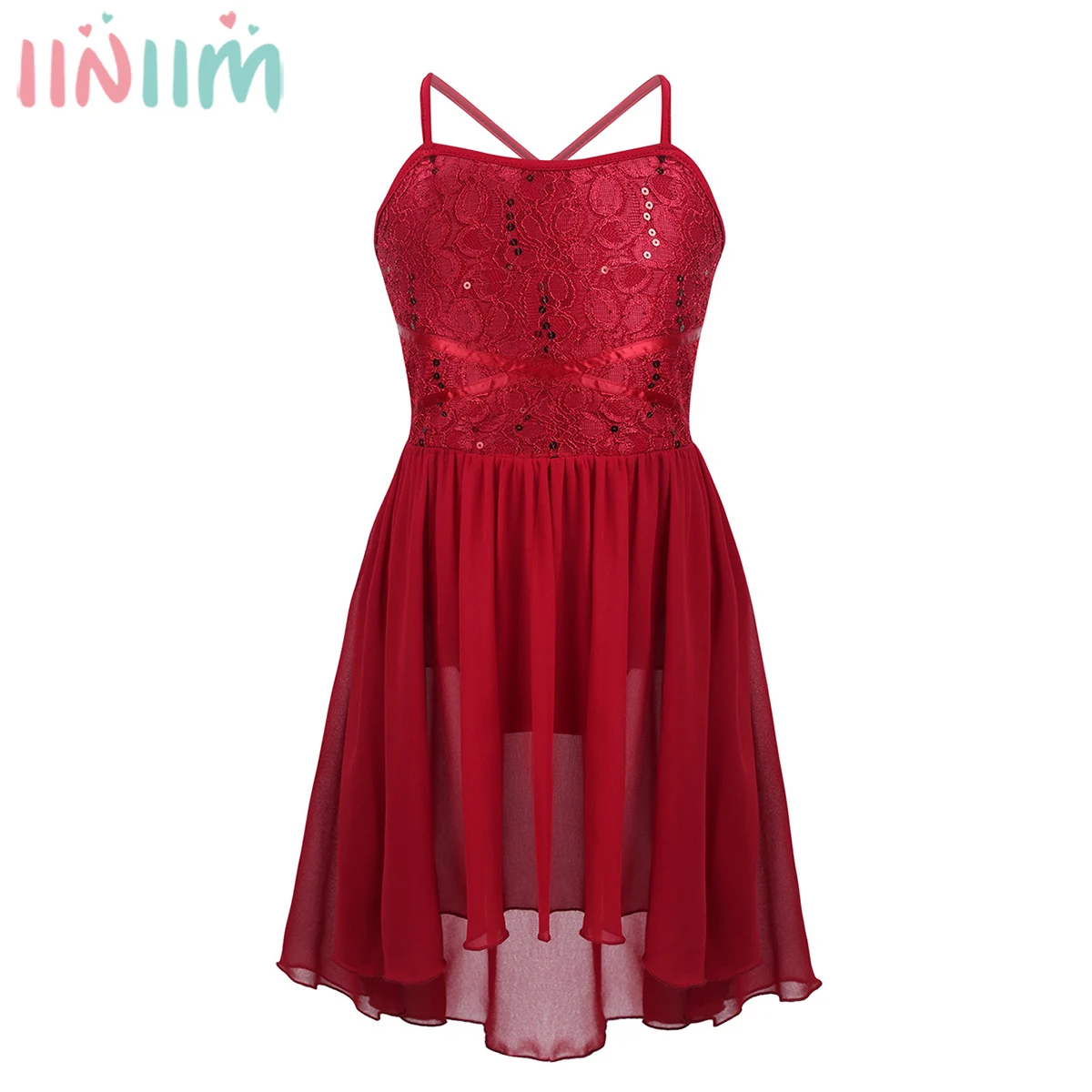 Платье для девочек с блёстками кружевное платье с цветочным рисунком платья-пачки, трико для танцев высокое низкое платье шифоновое платье для лиричная балетки Современные бальные платье для танцев