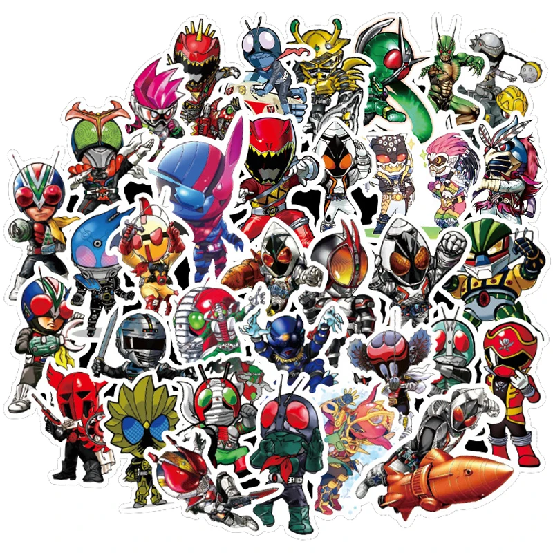50 шт. мультфильм аниме Kamen Rider стикер s Классический граффити для укладки велосипед наклейка на мотоцикл ноутбук багажные наклейки JDM F3