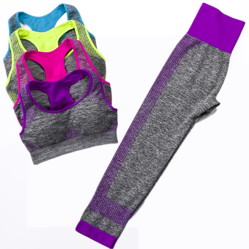 

Yoga Clothes Suit Running Gym Two-Piece Set Manufacturers Direct Selling a Generation of Fat Women's Quick-Dry Sports Set