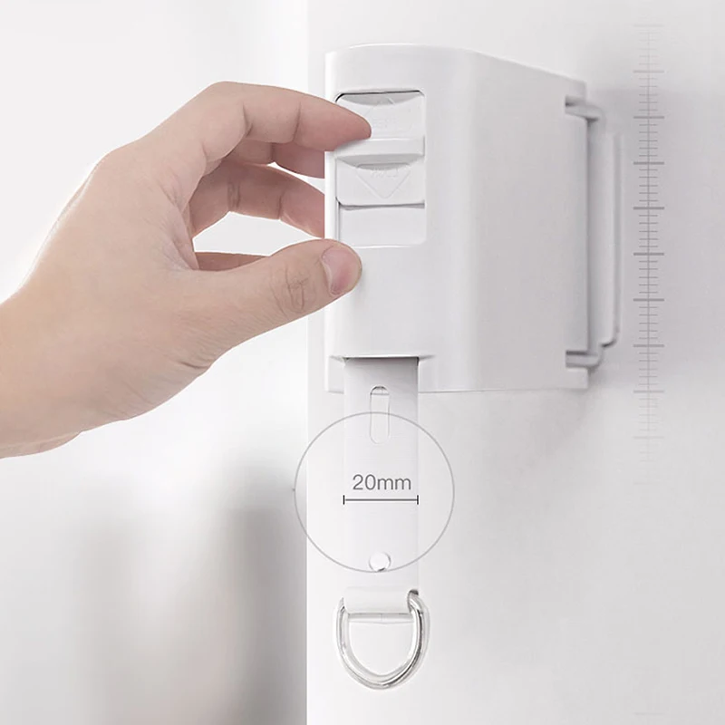 Домашняя невидимая одежда новая Выдвижная Веревка для белья сушилка с отверстием для вешалки балкон Одежда линия