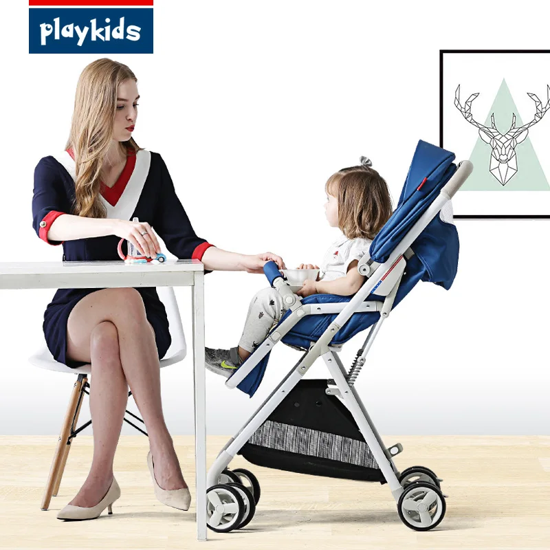 Playkids ультра-портативный светильник для детей от 0 до 3 лет, детская коляска, маленькая, может сидеть, лежа, ударопрочная, складная детская коляска
