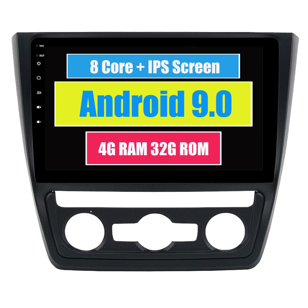 RoverOne Автомобильная Мультимедийная система для Skoda Yeti Android 9,0 Octa Core 4G+ 32G радио gps навигация медиаплеер PhoneLink