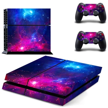 

Starry Sky Style Decal Skin Sticker for PS4 Playstation 4 Console Protection Film + 2Pcs Controllers Protective Cover DPTM2364